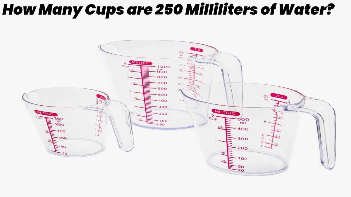 How Many Cups is 250 ML of Water?