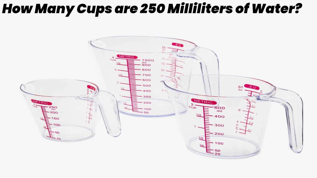 How Many Cups is 250 ML of Water?